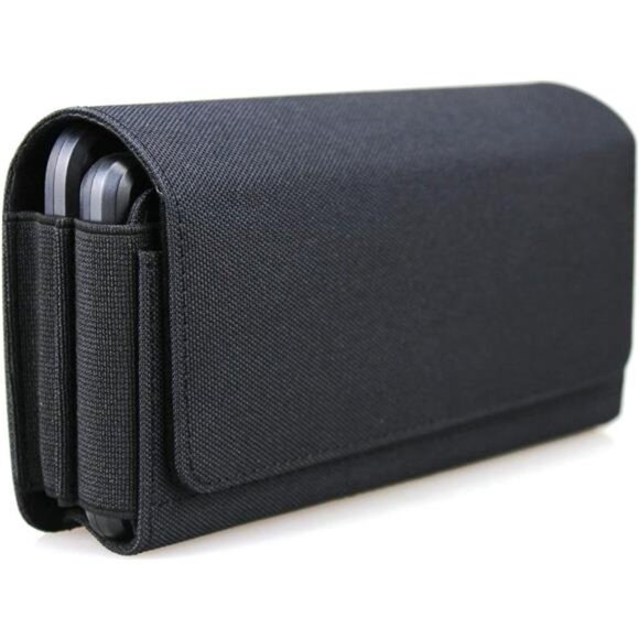 Dual Phone Holster Pouch Case for 2Phones,Double Decker Belt ClipCase for iPhone